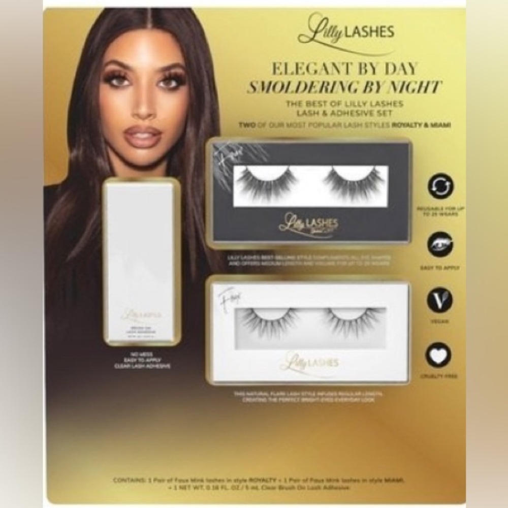 NEW!! Lilly Lashes 3 piece set